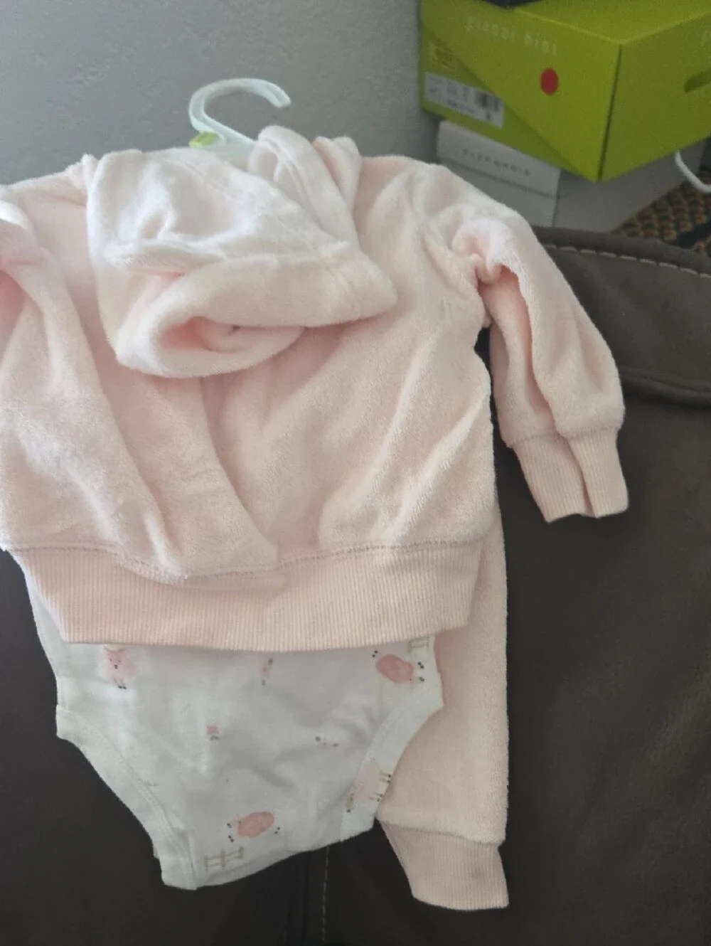 Carter's Light Pink Lamb Plush 3-Piece Set